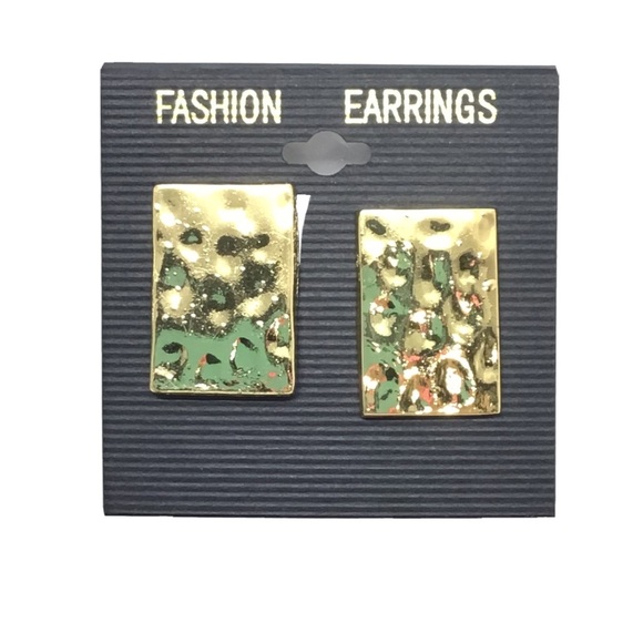 (2) Pairs Chunky Statement Clip-on Earrings Lot 4 - Picture 3 of 6
